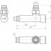  Кран угловой удлиненный, G1/2"